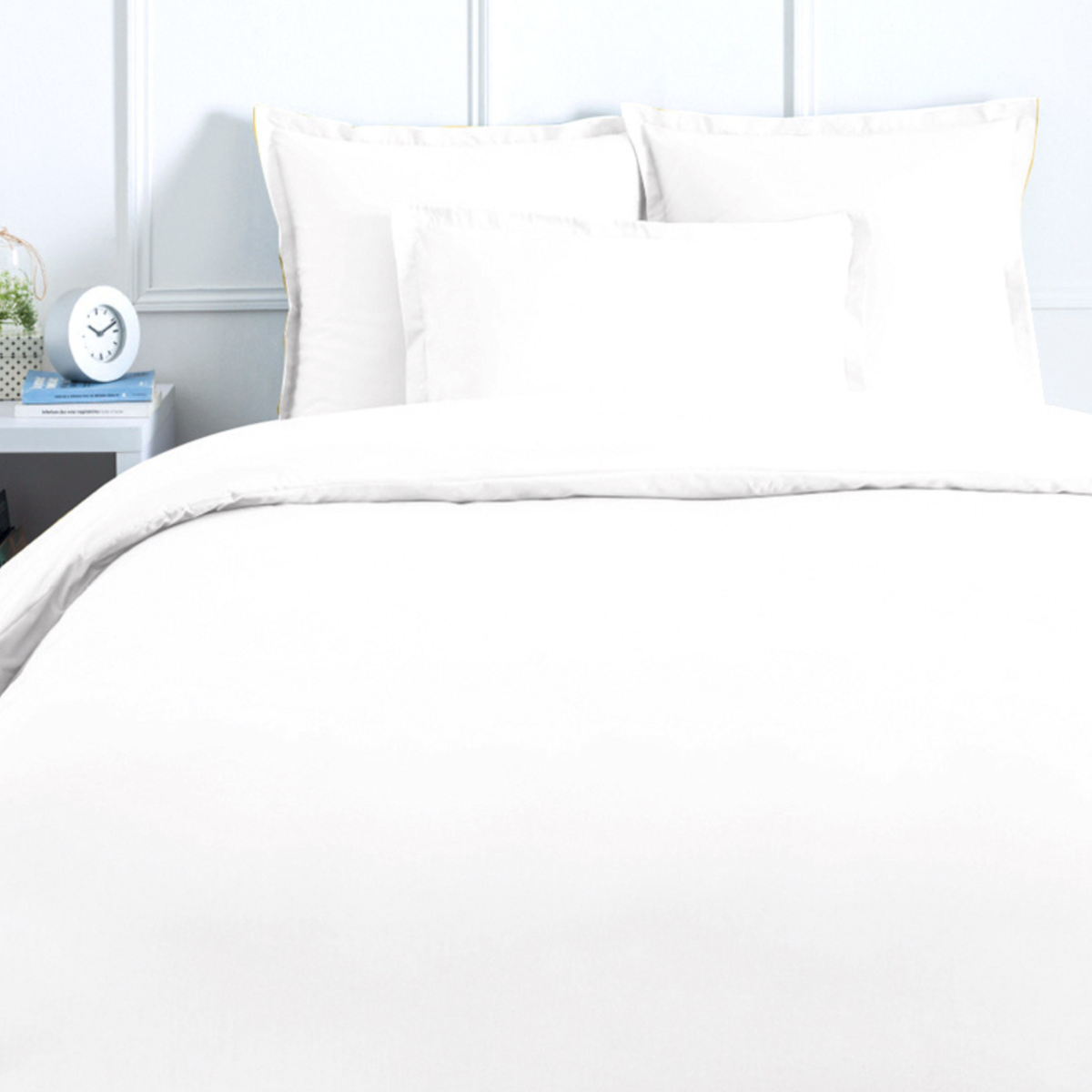 Le Roi du Matelas - Housse de couette Coton Blanc - 220x240 cm