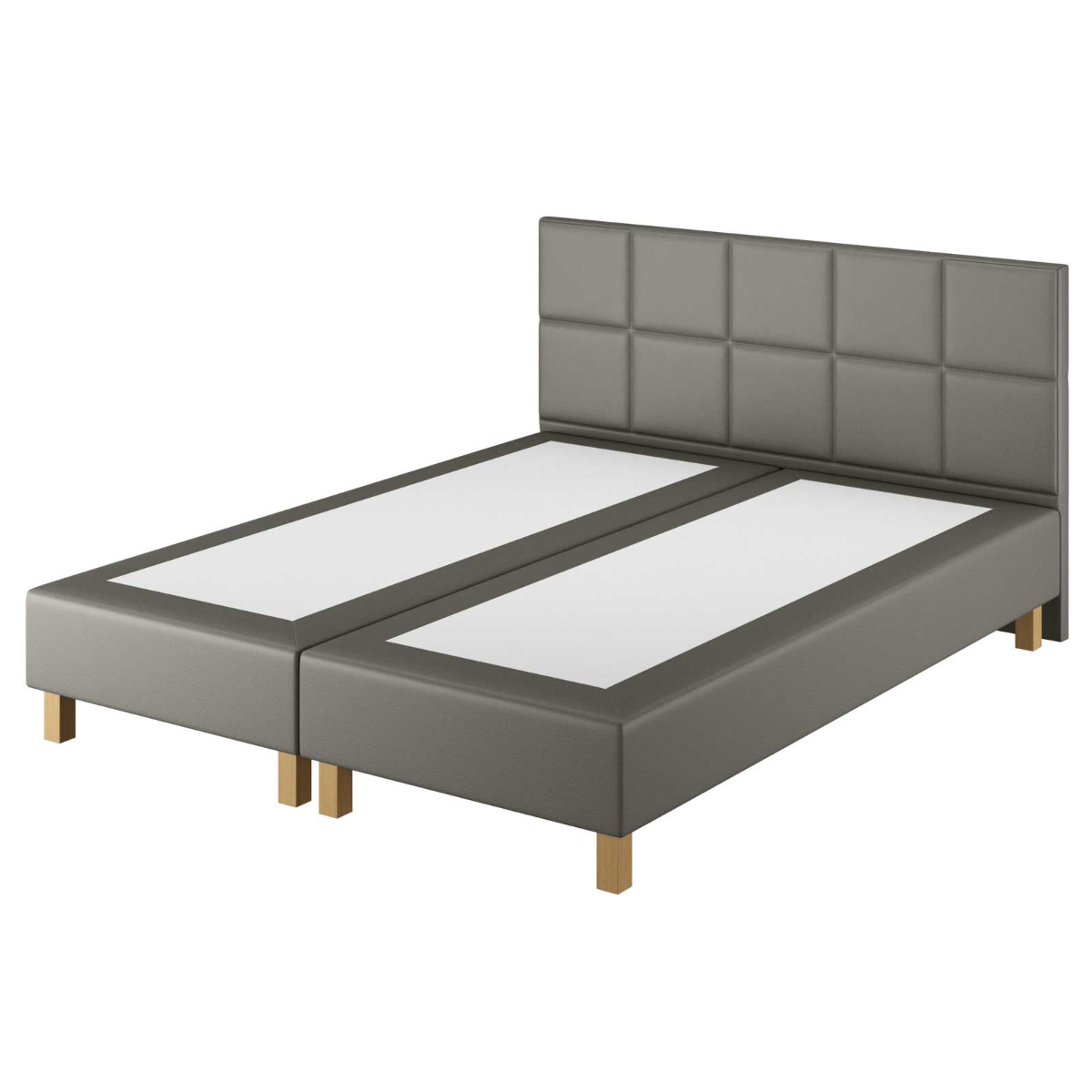 Le Roi du Matelas - Boxspring Coventry Cabernet Anthracite - 140x200 cm