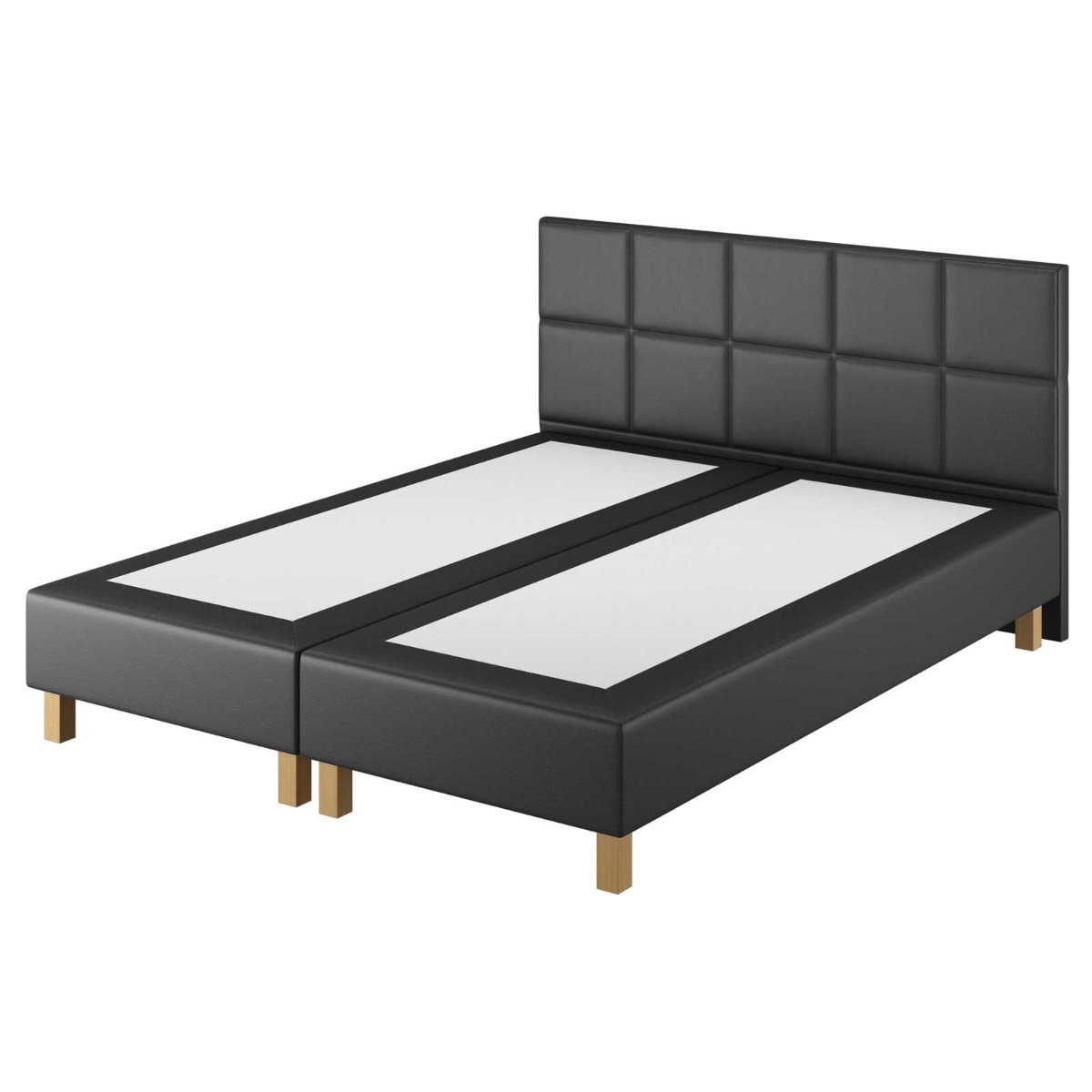 Le Roi du Matelas - Boxspring Coventry Cabernet Noir - 200x200 cm