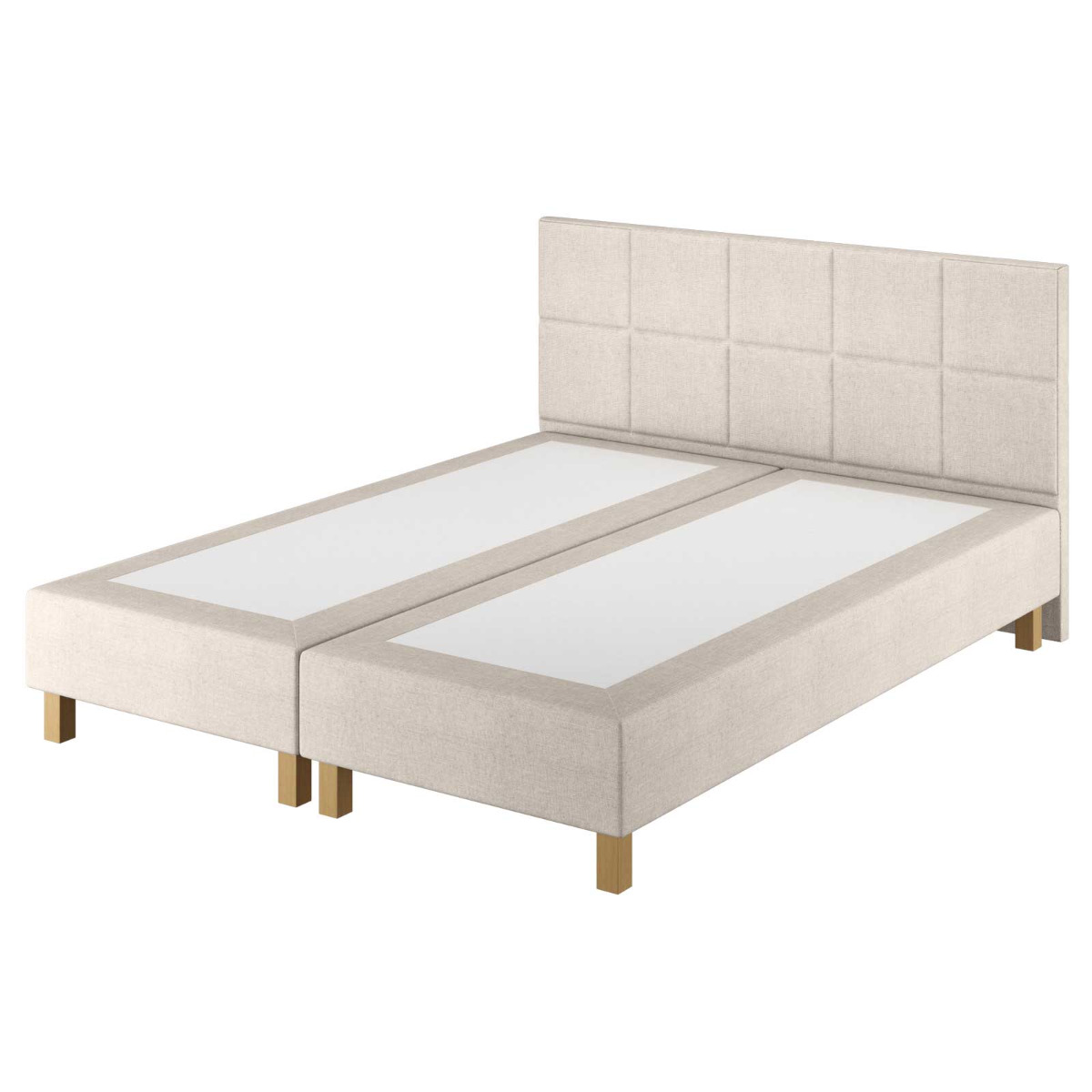 Le Roi du Matelas - Boxspring Coventry Merlot Ecru - 140x190 cm