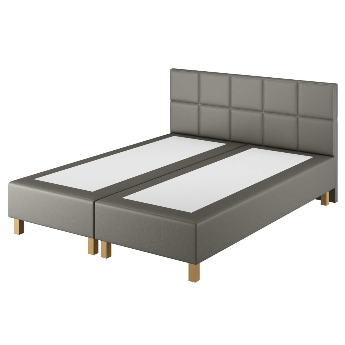 Le Roi du Matelas - Boxspring Dayton Cabernet Anthracite - 140x200 cm