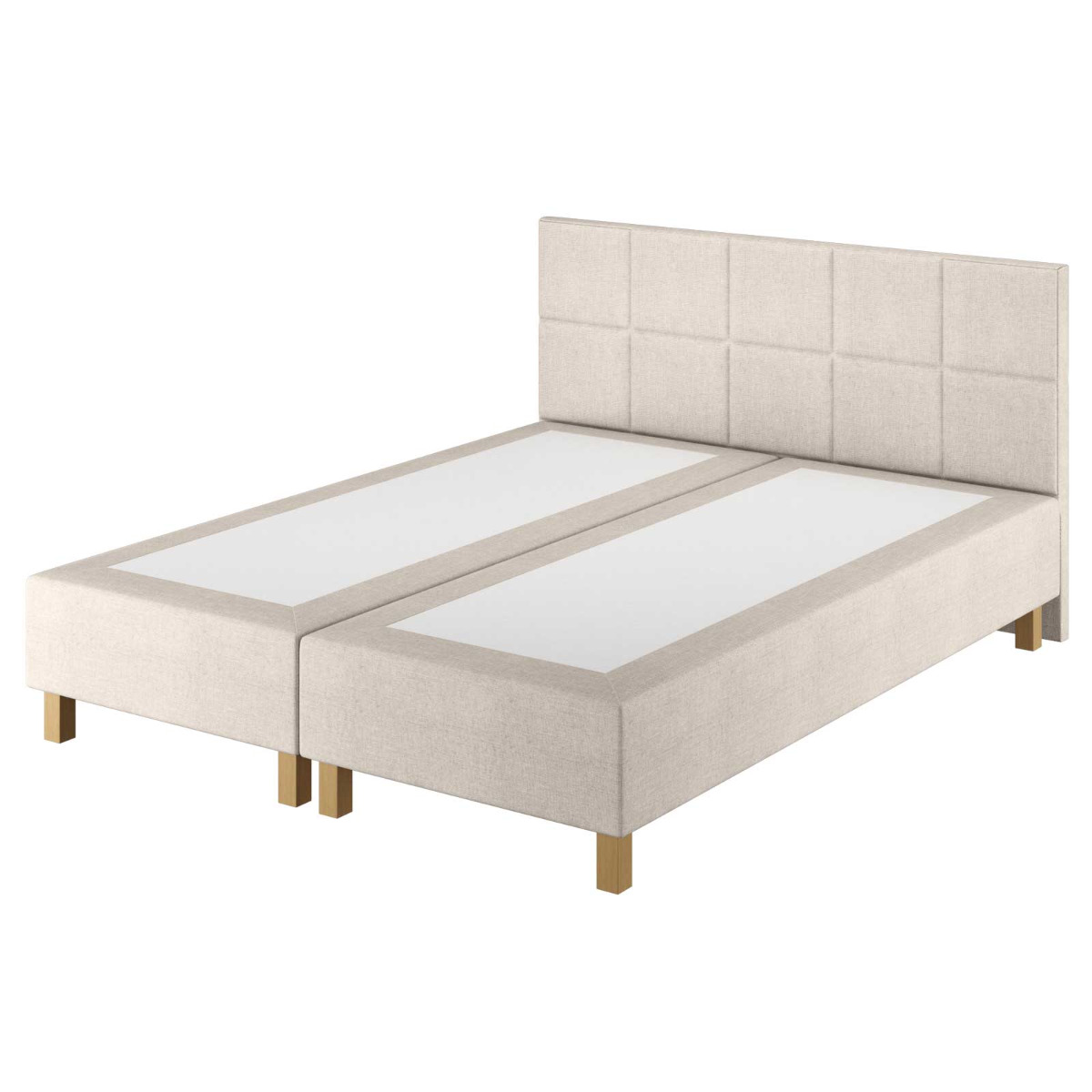 Le Roi du Matelas - Boxspring Dayton Merlot Ecru - 180x200 cm