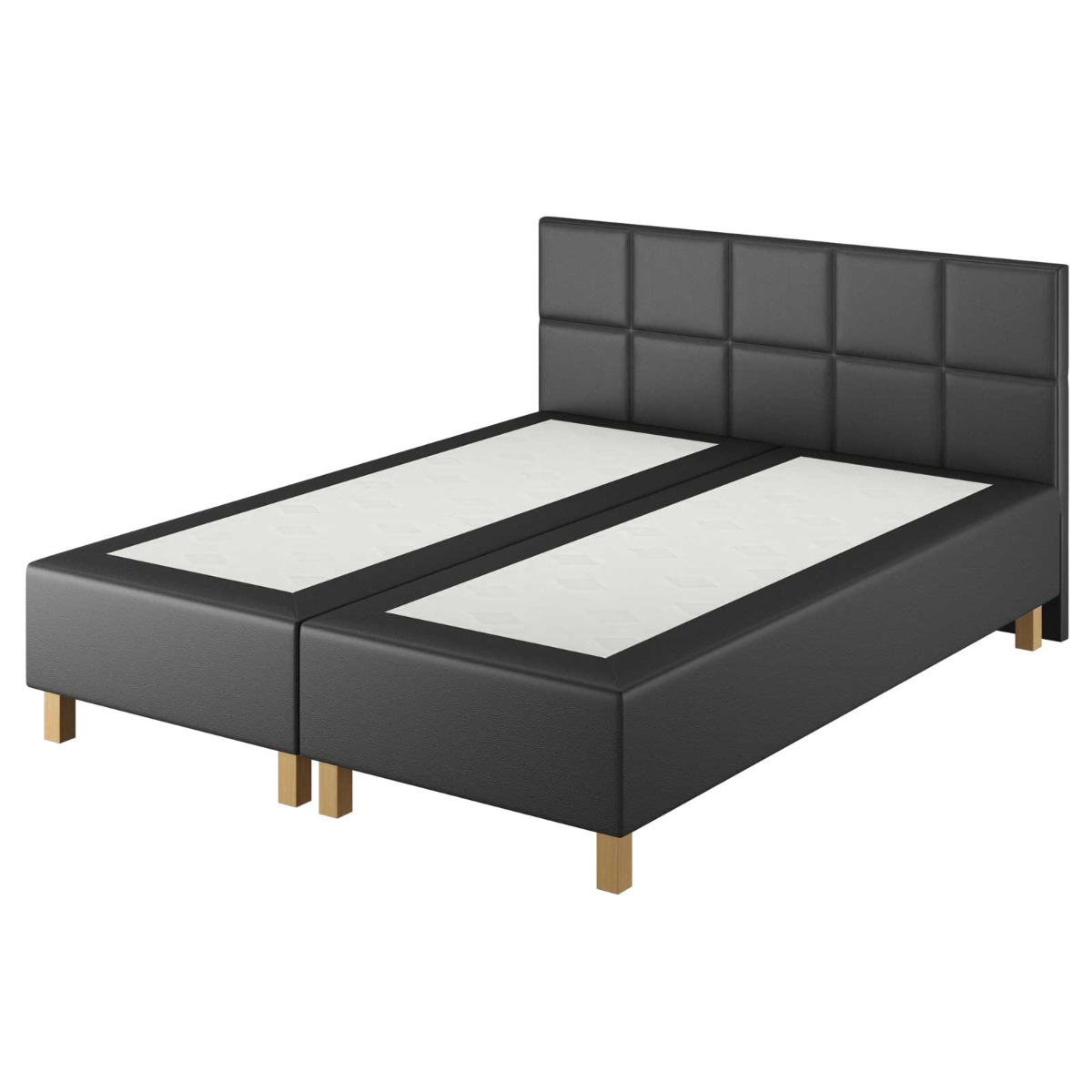 Le Roi du Matelas - Boxspring Forbes Cabernet Noir - 90x200 cm