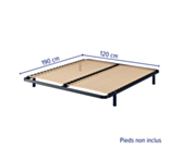 Sommier 20 lattes - 120x190 cm