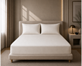 Drap-housse Satin Perle - Bonnet 35 - 140x200 cm