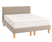 Ensemble literie Leon - beige - (x2) 70x190 cm (140x190 cm) 