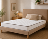 Ensemble literie Leon - beige - (x2) 90x200 cm (180x200 cm) 