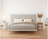 Tête de lit Zélie gris 180cm - H115