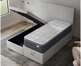 Lit Coffre Cassia Ashgrey - 90x190 cm