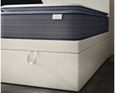 Lit Coffre Cassia Bouclé Blanc - 90x190 cm