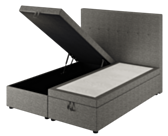 Lit Coffre Cassia Gris - 140x200 cm