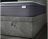 Lit Coffre Cassia Velours Gris - 180x200 cm