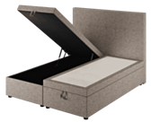 Lit Coffre Cassia Taupe - 90x200 cm