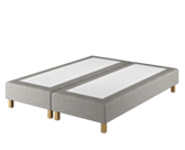 Boxspring Coventry Merlot Gris - 140x190 cm