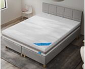Boxspring Dayton Merlot Gris - 160x200 cm