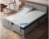 Boxspring Eton Electrique Merlot Gris - 140x190 cm