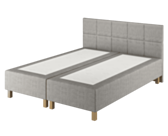 Boxspring Forbes Merlot Gris - 90x200 cm