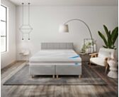 Boxspring Forbes Merlot Gris - 90x190 cm