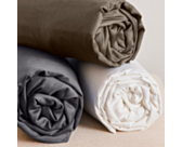 Drap-housse Coton Zinc Bonnet 30 - 200x200 cm