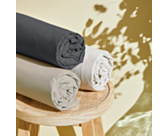Drap-housse Percale Gris Foncé Bonnet 35 - 140x200 cm