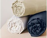 Drap-housse Satin Blanc Bonnet 35 - 160x200 cm