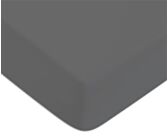 Drap-housse Percale Gris Foncé Bonnet 35 - 140x190 cm