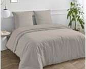 Housse de couette Satin Beige - 240x260 cm