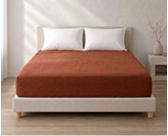 Ambiance drap-housse Percale henna Bonnet 35 140X200