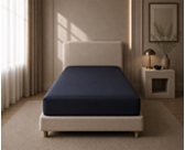 Ambiance drap-housse Satin Midnight Bonnet 35 - 90X200 cm