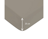 Drap-housse Coton Vison Bonnet 25 - 200x200 cm