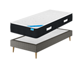 Ensemble Ebene / Cosmos Deco Gris - 90x190 cm