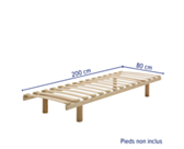 Sommier à lattes Flex Eco - 80x200 cm