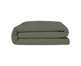 Housse de couette Coton Kaki - 140x200 cm