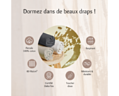 Drap-housse Percale Gris Foncé Bonnet 35 - 180x200 cm