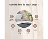 Housse de couette percale Gris Foncé - 220x240 cm