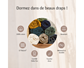 Drap-housse Coton Petrole Bonnet 25 - 140x190 cm