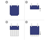 Enfile Couette HOPOLI - porte à recouvrement 