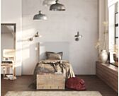 Tête de lit Kahaia Page Ashgrey 80 - H120 cm