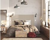 Tête de lit Kahaia Nika Beige 200 - H100 cm