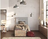 Tête de lit Kalmia Ashgrey 90 - H100 cm