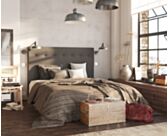Tête de lit Kalmia Gris 180 - H120 cm