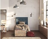 Tête de Lit Kalmia Bleu 90 - H120 cm