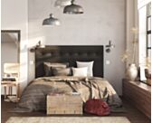 Tête de lit Kalmia S Noir 140 - H100 cm