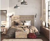 Tête de lit Kalmia Taupe 140 - H120 cm