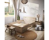 Lit Michigan Chêne - 140x200 cm