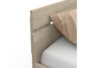 Lit Michigan Chêne - 140x200 cm