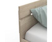 Lit Michigan Chêne - 140x200 cm