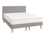 Ensemble literie Leon - gris - (x2) 70x200 cm (140x200 cm) 
