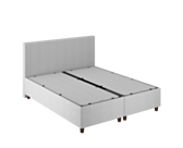 Lit Coffre Alpha Gris clair - 180x200 cm