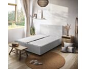 Lit Coffre Alpha Gris clair - 140x200 cm